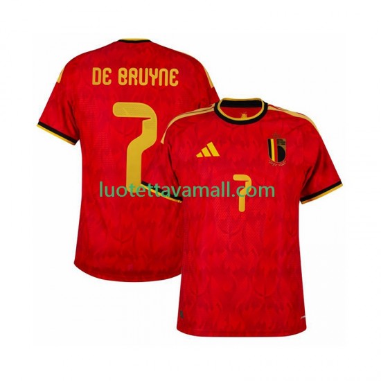 Miehet Belgia de bruyne 7 World Cup 2026 Lyhythihainen Fanipaita ,Koti