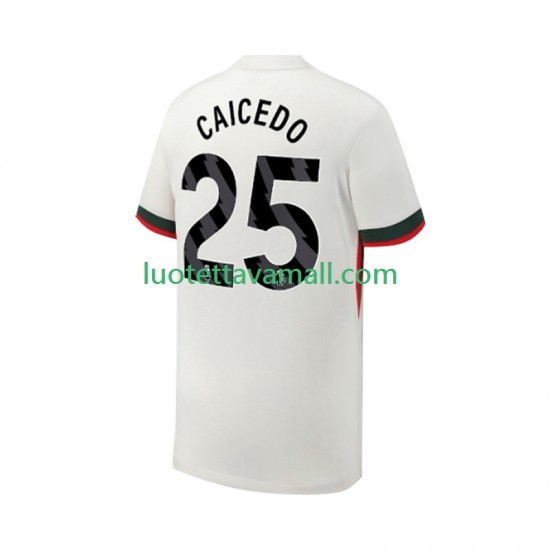 Miehet Chelsea Moises Caicedo 25 2025-2026 Lyhythihainen Fanipaita ,Vieras