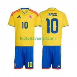 Lapset Kolumbia James Rodriguez 10 World Cup 2026 Lyhythihainen Fanipaita ,Koti
