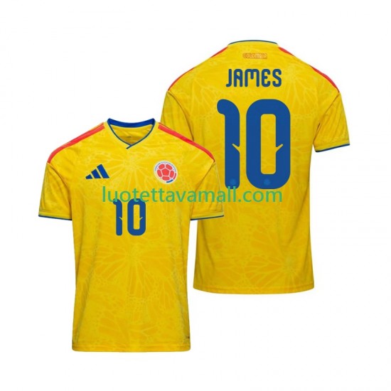 Miehet Kolumbia James Rodriguez 10 World Cup 2026 Lyhythihainen Fanipaita ,Koti