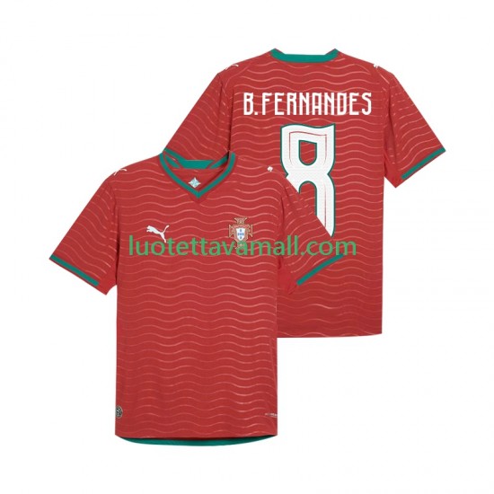 Miehet Portugali Bruno Fernandes 8 World Cup 2026 Lyhythihainen Fanipaita ,Koti