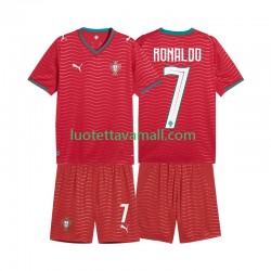 Lapset Portugali Cristiano Ronaldo 7 World Cup 2026 Lyhythihainen Fanipaita ,Koti