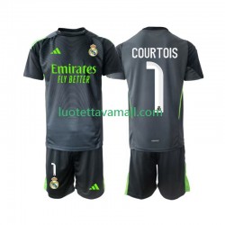 Lapset Real Madrid Maalivahdin Thibaut Courtois 1 2025-2026 Lyhythihainen Fanipaita ,Kolmas