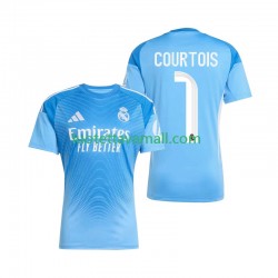 Miehet Real Madrid Maalivahdin Thibaut Courtois 1 2025-2026 Lyhythihainen Fanipaita ,Koti