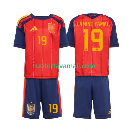 Lapset Espanja Lamine Yamal 19 World Cup 2026 Lyhythihainen Fanipaita ,Koti