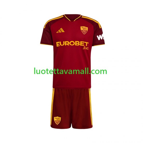 Lapset AS Roma 2026-2027 Lyhythihainen Fanipaita ,Koti