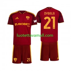 Lapset AS Roma Paulo Dybala 21 2026-2027 Lyhythihainen Fanipaita ,Koti