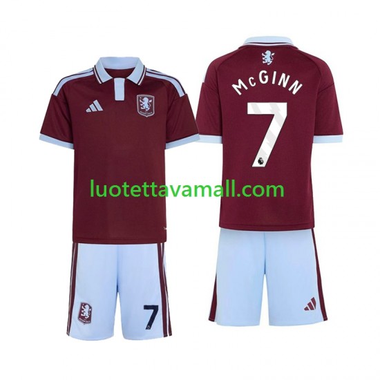 Lapset Aston Villa John McGinn 7 2026-2027 Lyhythihainen Fanipaita ,Koti