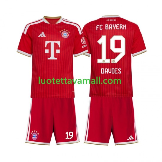 Lapset FC Bayern München Alphonso Davies 19 2026-2027 Lyhythihainen Fanipaita ,Koti