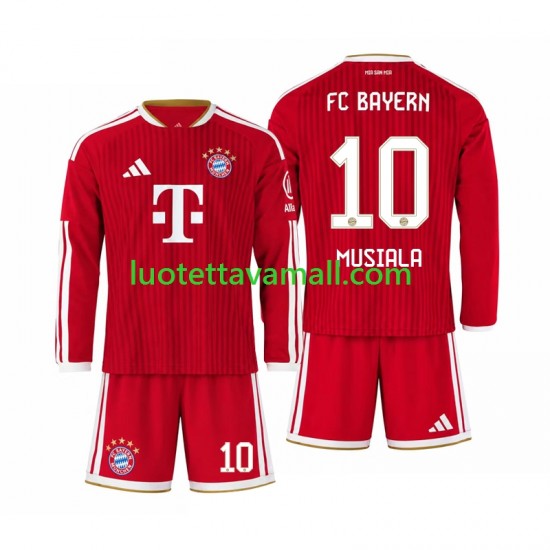 Lapset FC Bayern München Jamal Musiala 10 2026-2027 Pitkähihainen Fanipaita ,Koti