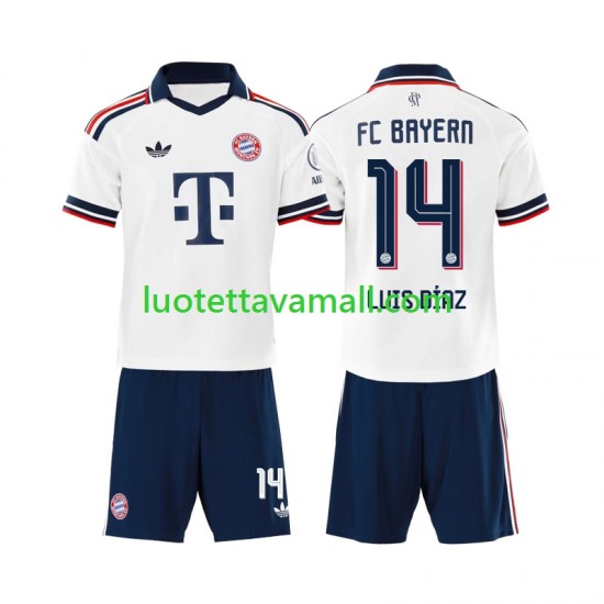 Lapset FC Bayern München Luis Diaz 14 2026-2027 Lyhythihainen Fanipaita ,Vieras