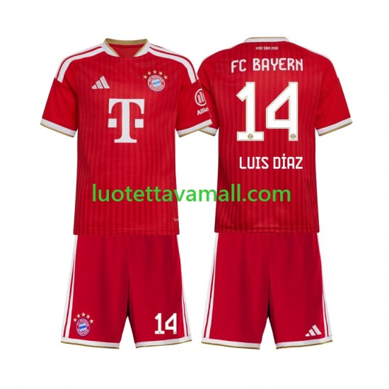 Lapset FC Bayern München Luis Diaz 14 2026-2027 Lyhythihainen Fanipaita ,Koti