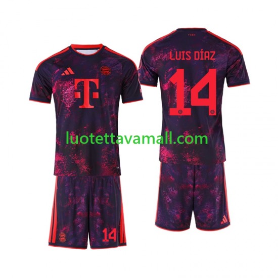 Lapset FC Bayern München Luis Diaz 14 2026-2027 Lyhythihainen Fanipaita ,Kolmas