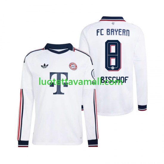 Miehet FC Bayern München Tom Bischof 8 2026-2027 Pitkähihainen Fanipaita ,Vieras