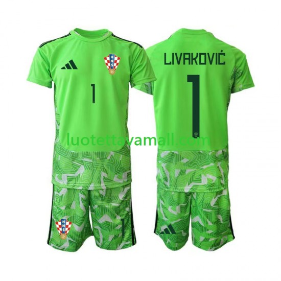 Lapset Kroatia Maalivahdin Dominik Livakovic 25 2026-2027 Lyhythihainen Fanipaita ,Koti