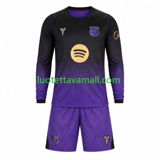 Lapset FC Barcelona 2026-2027 Pitkähihainen Fanipaita ,Vieras