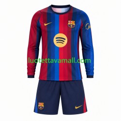 Lapset FC Barcelona 2026-2027 Pitkähihainen Fanipaita ,Koti