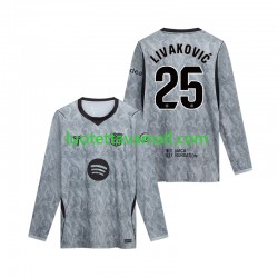 Miehet FC Barcelona Maalivahdin Dominik Livakovic 25 2026-2027 Pitkähihainen Fanipaita ,Vieras Miehet FC Barcelona Maalivahdin Dominik Livakovic 25 2026-2027 Pitkähihainen Fanipaita ,Vieras