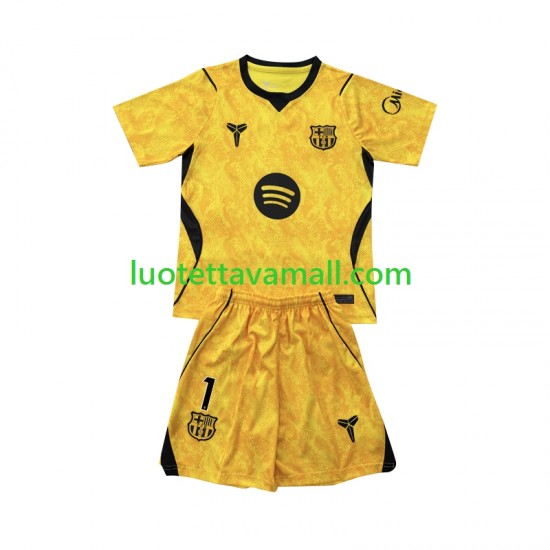 Lapset FC Barcelona Maalivahdin Joan Garcia 1 2026-2027 Lyhythihainen Fanipaita ,Neljäs