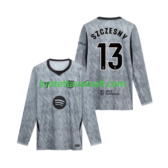 Miehet FC Barcelona Maalivahdin Wojciech Szczesny 13 2026-2027 Pitkähihainen Fanipaita ,Vieras