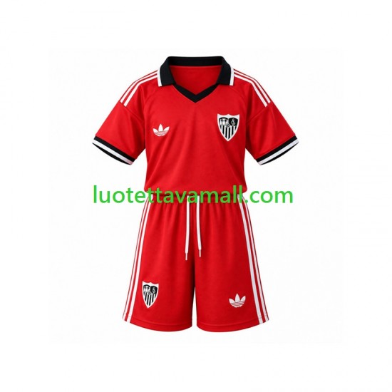 Lapset Sevilla FC Retro 2026-2027 Lyhythihainen Fanipaita ,Koti