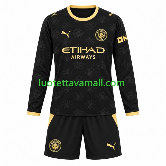 Lapset Manchester City 2026-2027 Pitkähihainen Fanipaita ,Vieras
