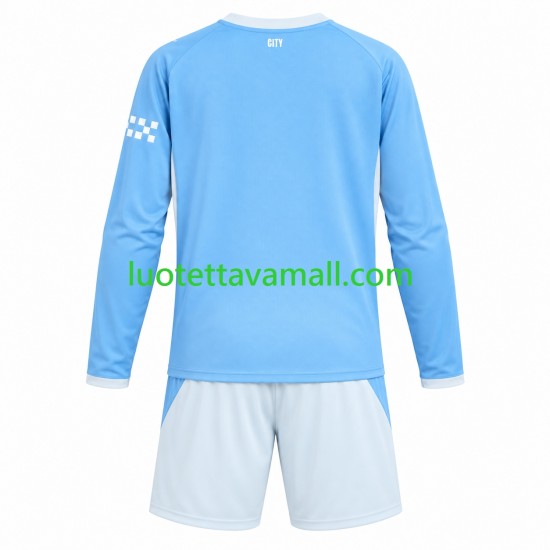 Lapset Manchester City 2026-2027 Pitkähihainen Fanipaita ,Koti