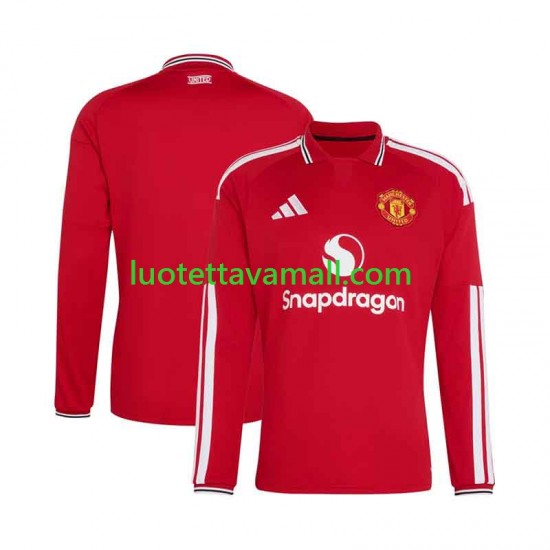 Miehet Manchester United 2026-2027 Pitkähihainen Fanipaita ,Koti