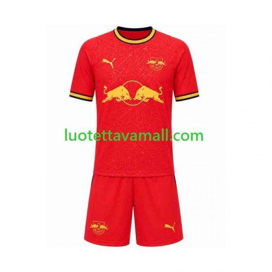Lapset RB Leipzig 2026-2027 Lyhythihainen Fanipaita ,Vieras