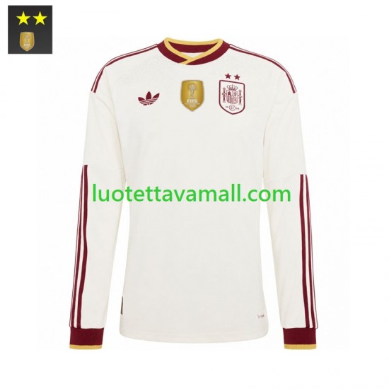 Miehet Espanja 2026-2027 Pitkähihainen Fanipaita ,Vieras