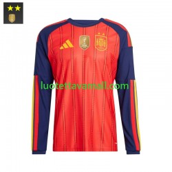 Miehet Espanja 2026-2027 Pitkähihainen Fanipaita ,Koti Miehet Espanja 2026-2027 Pitkähihainen Fanipaita ,Koti
