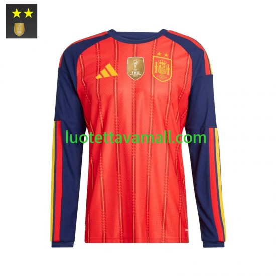 Miehet Espanja 2026-2027 Pitkähihainen Fanipaita ,Koti