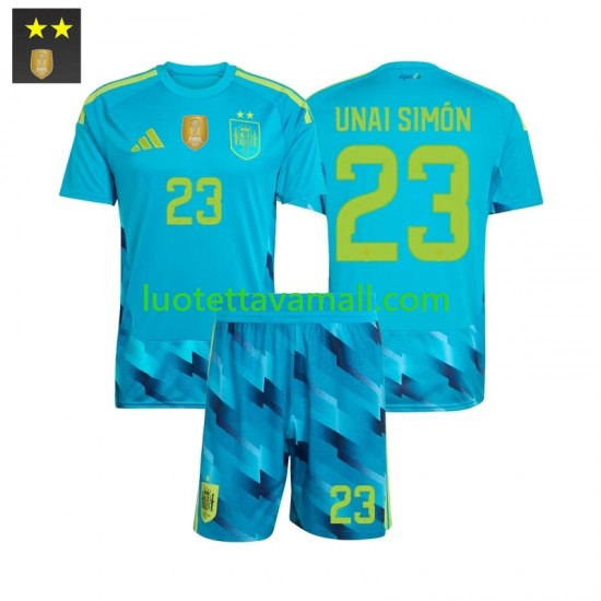 Lapset Espanja Maalivahdin Unai Simon 23 2026-2027 Lyhythihainen Fanipaita ,Koti