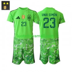 Lapset Espanja Maalivahdin Unai Simon 23 2026-2027 Lyhythihainen Fanipaita ,Kolmas
