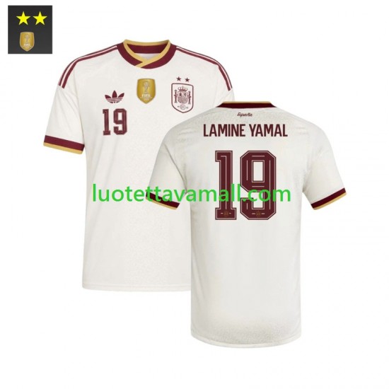 Miehet Espanja Lamine Yamal 19 2026-2027 Lyhythihainen Fanipaita ,Vieras