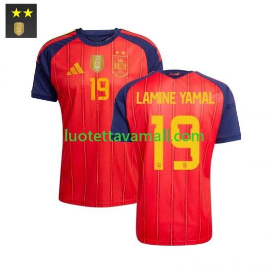 Miehet Espanja Lamine Yamal 19 2026-2027 Lyhythihainen Fanipaita ,Koti