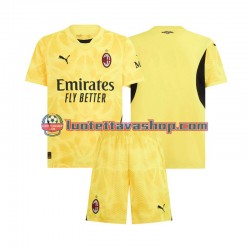AC Milan Goalkeeper Children Away Football Shirts 2024-2025 Short Sleeves