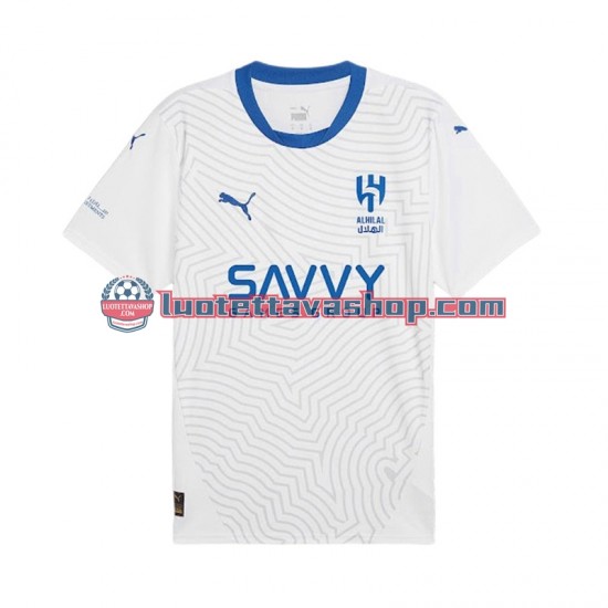 Al-Hilal Away Football Shirts 2024-2025 Gentleman Short Sleeves