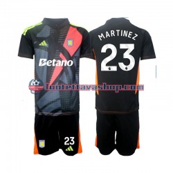 Aston Villa Goalkeeper Emiliano Martinez 23 Children Away Football Shirts 2024-2025 Short Sleeves