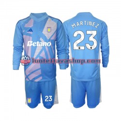 Aston Villa Goalkeeper Emiliano Martinez 23 Children Third Football Shirts 2024-2025 Long Sleeves