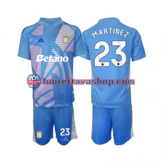 Aston Villa Goalkeeper Emiliano Martinez 23 Children Third Football Shirts 2024-2025 Short Sleeves