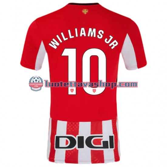 Athletic Bilbao Williams JR 10 Home Football Shirts 2024-2025 Gentleman Short Sleeves