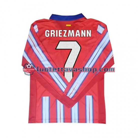 Atletico Madrid Antoine Griezmann 7 Home Football Shirts 2024-2025 Gentleman Long Sleeves