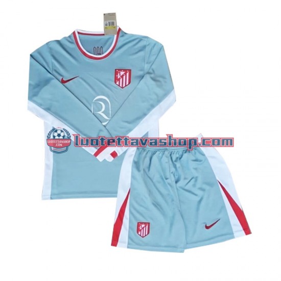 Atletico Madrid Children Away Football Shirts 2024-2025 Long Sleeves