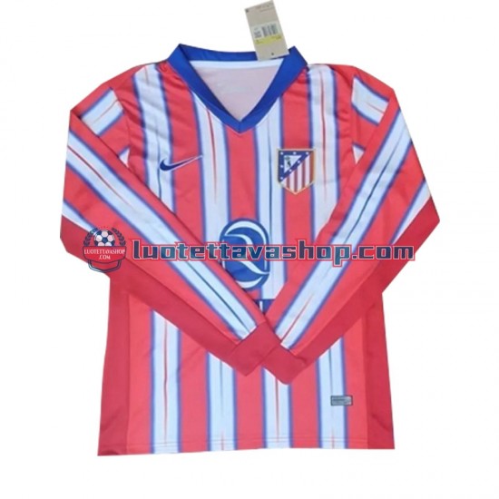 Atletico Madrid Home Football Shirts 2024-2025 Gentleman Long Sleeves