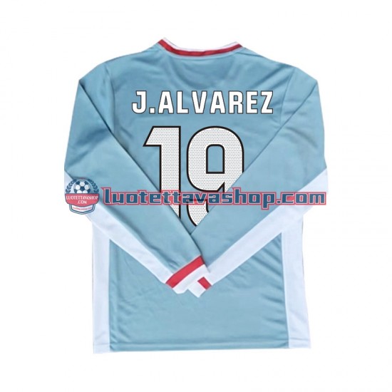 Atletico Madrid Julian Alvarez 19 Away Football Shirts 2024-2025 Gentleman Long Sleeves