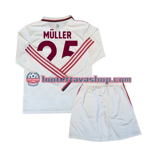 Bayern Munich Muller 25 Children Third Football Shirts 2024-2025 Long Sleeves