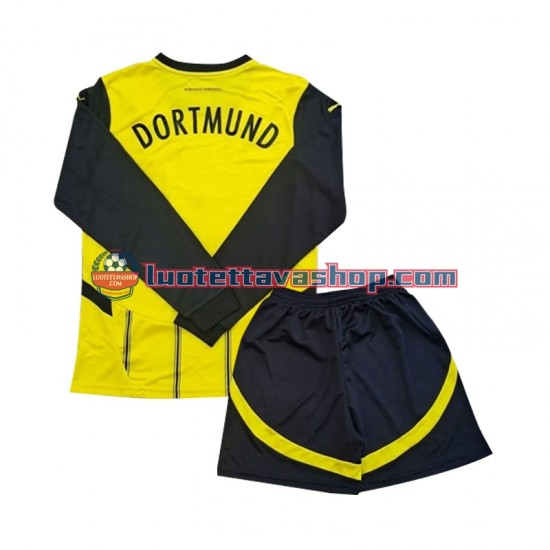 Borussia Dortmund Children Home Football Shirts 2024-2025 Long Sleeves