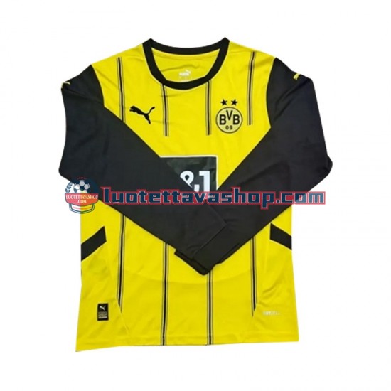 Borussia Dortmund Home Football Shirts 2024-2025 Gentleman Long Sleeves