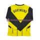 Borussia Dortmund Home Football Shirts 2024-2025 Gentleman Long Sleeves
